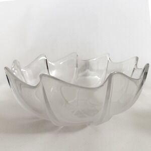 Rosenthal Studio Linie Frosted Glass Bowl Starburst Art Modern Germany‎